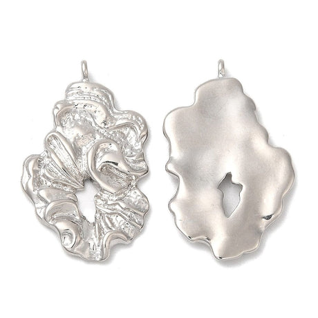 Organisk Vedhæng, 26x15mm - Uniq Perler - 113782