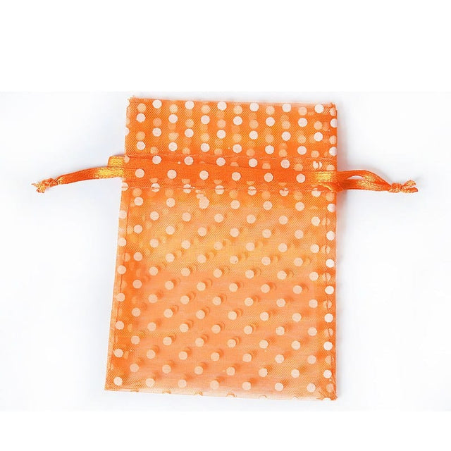 Organza Poser - Orange (7,5x10cm), 10 Stk - Uniq Perler - 0001489628