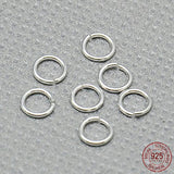 Øsken/O - Ringe – Åben, 925 Sterling Sølv (5x0,8mm), 10 Stk - Uniq Perler - 615846