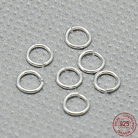 Øsken/O - Ringe – Åben, 925 Sterling Sølv (5x0,8mm), 10 Stk - Uniq Perler - 615846