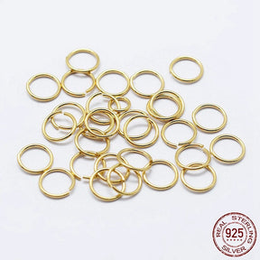 Ösken/O - Ring – Öppen, Förgylld Sterling Silver 925 (5x0,7mm), 10 St - Uniq Perler - 0000011390