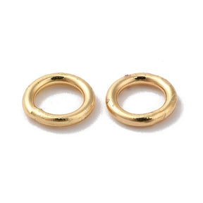 Ösken/O - Ringe – Geschlossen, 18K vergoldet (5x1mm, 10 Stk) - Uniq Perler - 