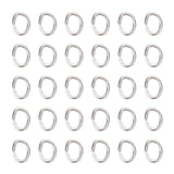 Øsken/O - Ringe – Oval, Forsølvet (3x4x0,6mm), 20 stk - Uniq Perler - 115288