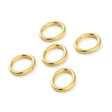 Øsken/O - Ringe – Ovale, Åben, 18K Forgyldt Stål (6x5x0,8mm), 20 Stk - Uniq Perler - 662854