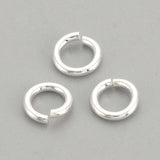 Øsken/O - Ringe – Sterling Sølv 925 (4x0,7mm), 10 stk - Uniq Perler - 116030