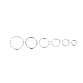 Jump ring/O - Rings – Sterling Silver 925 (6x0.7mm), 10 pcs - Uniq Perler - 105025