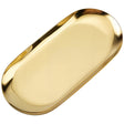 Oval Smykkebakke – 18K Forgyldt Stål (178,5x85x10mm) - Uniq Perler - 120663