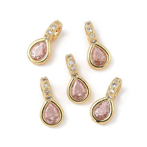 Oval Vedhæng – Zirkonia 18K Forgyldt Langtidsholdbar (9.5mm) - Uniq Perler - 117650