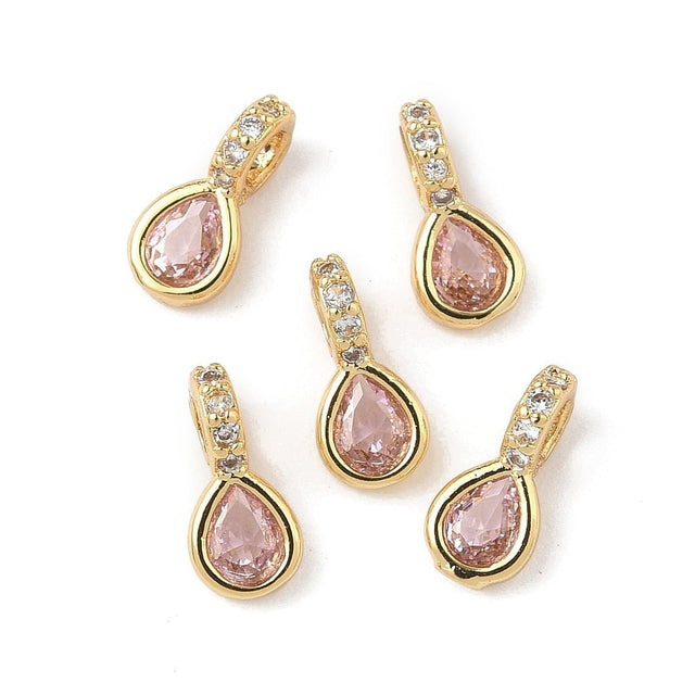 Oval Vedhæng – Zirkonia 18K Forgyldt Langtidsholdbar (9.5mm) - Uniq Perler - 117650