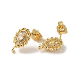 Ovale Ørestikkere, 18K Langtidsholdbar Forgyldning, 14,5x9,5mm - Uniq Perler - 112896