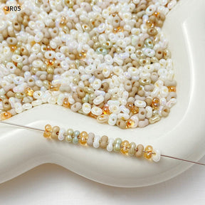 Oval Seed Beads, 4x3x2mm, Approx. 50 pcs (2 grams) - Uniq Perler - 113777