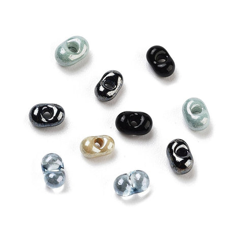 Ovale Seed Beads, 4x3x2mm, Ca. 50 stk (2 gram) - Uniq Perler - 117592