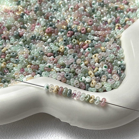 Ovale Seed Beads, 4x3x2mm, Ca. 50 stk(2 gram) - Uniq Perler - 228840