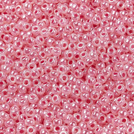 panda miyuki beads Miyuki Rocailles Perler, Carnation pink ceylon, RR 535, 8/0