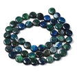 Pandahall Ass. perler og sten Chrysocolla og Lapis Lazuli, møntformet