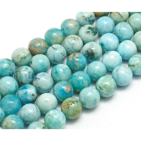 Pandahall Ass. perler og sten Hemimorphite, perler str 12 mm