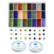 Pandahall DIY SÆT DIY Kasse med 24 farver seed beads, samt tråd/elastik