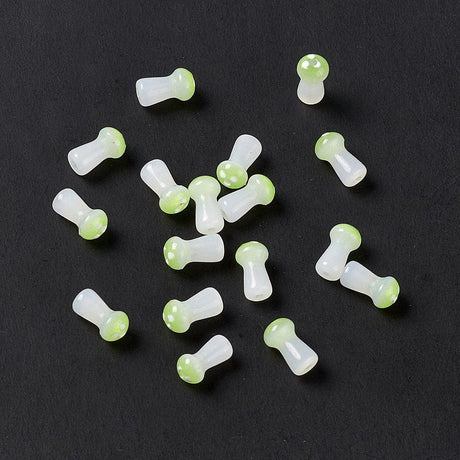 Pandahall Enkelt perler og sæt 8x4,5 mm glas svampe, 10 stk