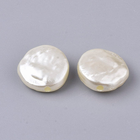 Pandahall Enkelt perler og sæt Akryl "coin" perler str. 14,5 mm, 25 stk.