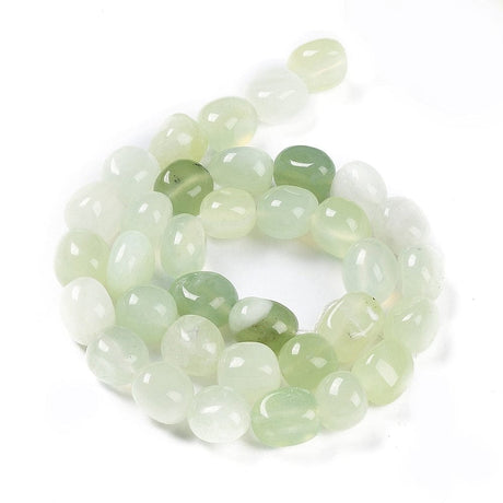 Pandahall Jade Grønne jade nugget perler str. 6-14 mm