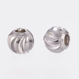 Pandahall Metal perler Perler Med Tvistet Mønster, 3mm, 20 Stk