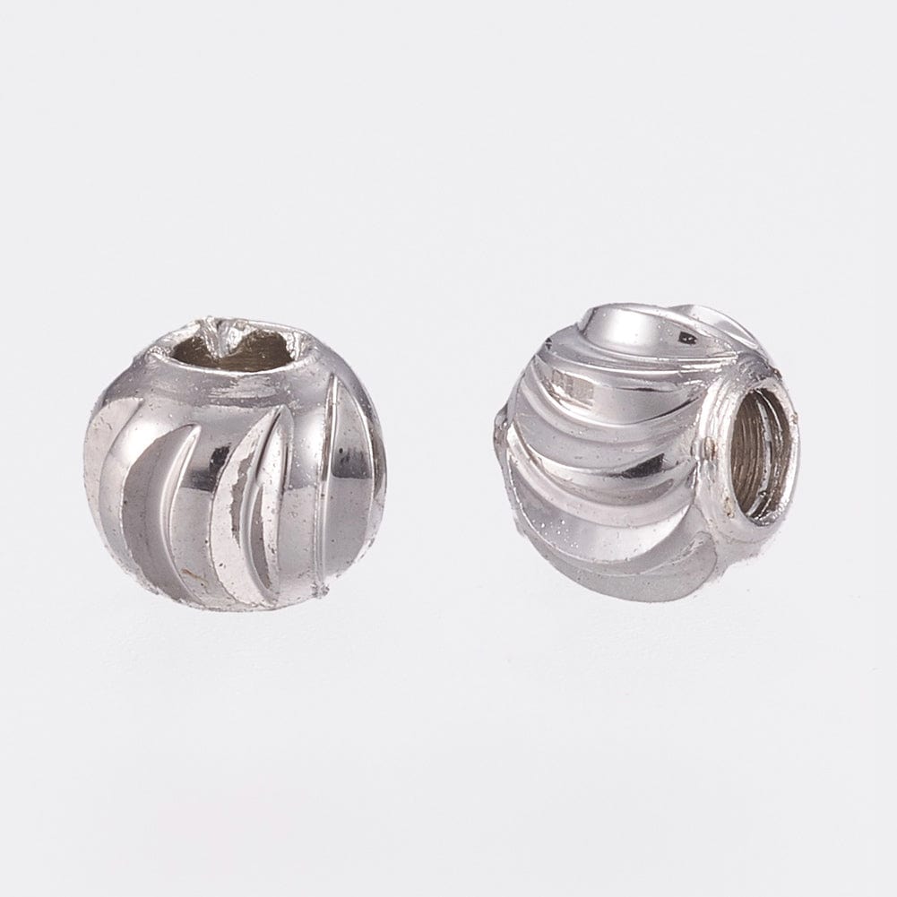 Pandahall Metal perler Perler Med Tvistet Mønster, 4x3mm, 20 Stk