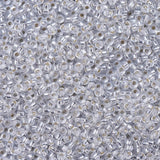 Pandahall miyuki beads Miyuki Rocailles Perler, RR 001 silver lined crystal, 11/0