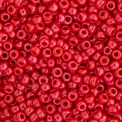 Pandahall miyuki beads Miyuki Rocailles Perler, RR 0426, opaque luster red 11/0