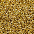 Pandahall miyuki beads Miyuki Rocailles Perler, RR 4202, Duracoat, Galvanized, Gold, 15/0