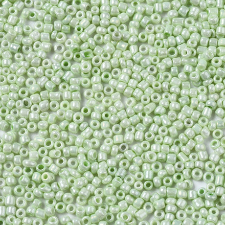 Pandahall seed beads Seed Beads, lys grøn, 2mm, 20gr