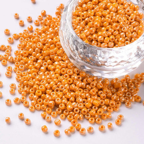 Pandahall seed beads Seed Beads, orange, 2mm