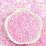 Pandahall seed beads Seed Beads, Perlemor rosa Farver, 2mm, 12/0