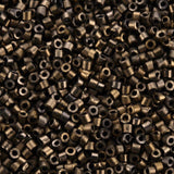 Pandahall seed beads Uniq Seed Beads, frostet brun, 2x1,5mm, 10gr