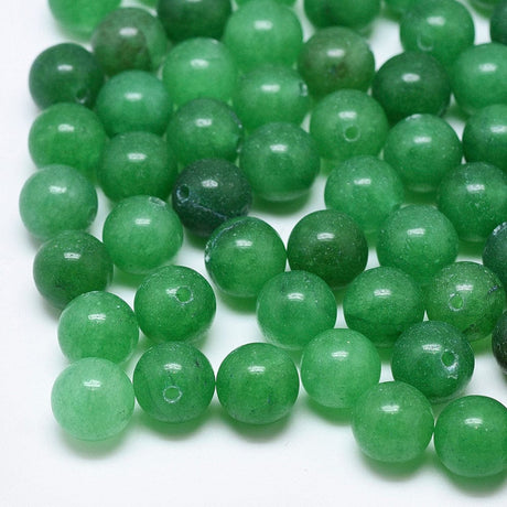 Pandahall Top/anboret perler. Grøn Jade, Top/anboret, 8mm
