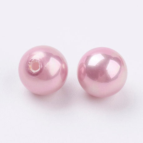 Pandahall Top/anboret perler. Shell Perler, Pink, Top/Anboret, 8 mm
