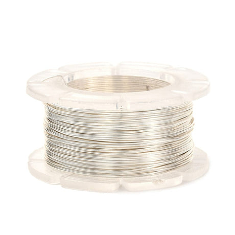 Pandahall Tråd etc Kobber wire, forsølvet, 0,5mm, 12m