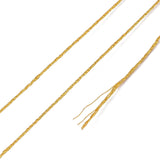 Pandahall Tråd etc Metallisk tråd, guldfarvet 0,5mm, 50 m