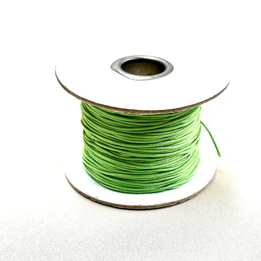 Pandahall Tråd etc Polyester tråd i grøn, 1 mm, 100 meter