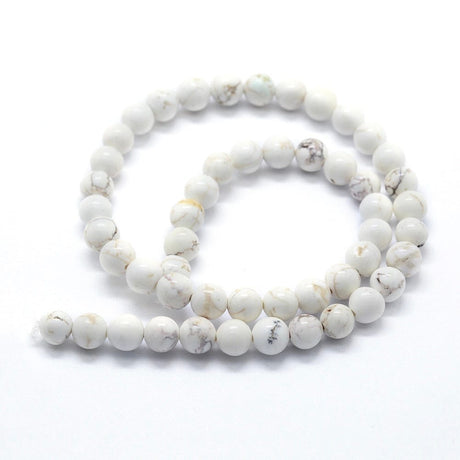 Pandawhole Ass. perler og sten Magnesit, 6 mm