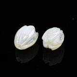 Pandahall Enkelt perler og sæt Smukkeste shell blomster str. 10x7,5 mm, 2 stk.
