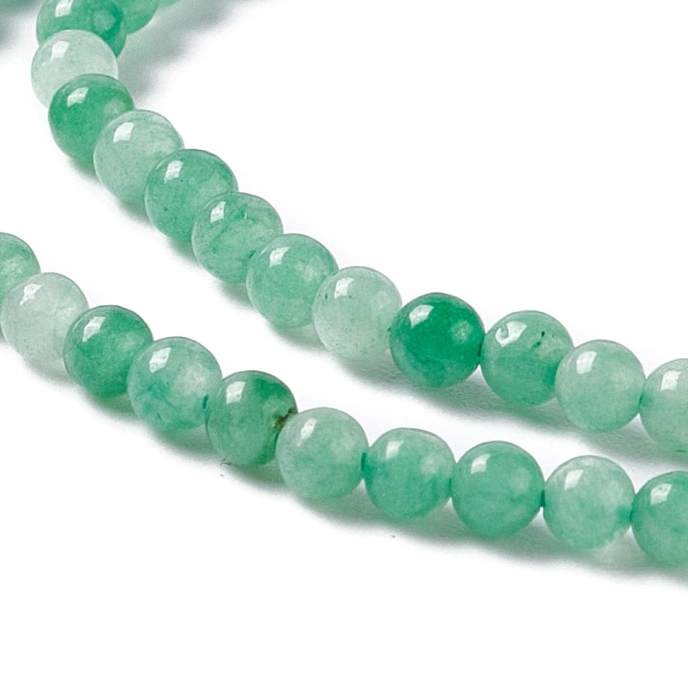 Pandawhole Jade Jade Perler, grøn, 3 mm