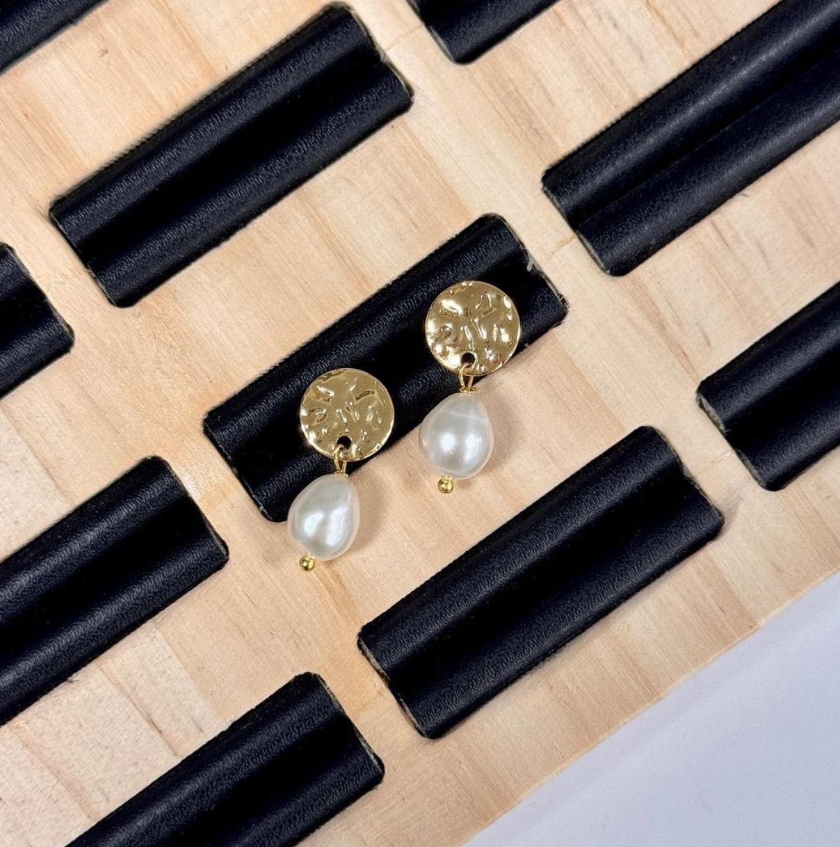 Pandawhole Ørestikkere Ørestikkere Med Mønster, Forgyldt Stål, 10mm