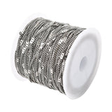 Panser Kæde – Stål (2x1mm, 1 meter) - Uniq Perler - 123466