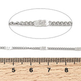 Panser Kæde – Stål (2x1mm, 1 meter) - Uniq Perler - 123466