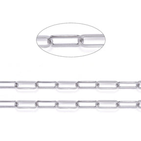 Paperclip Chain, Steel, (16x6x1mm) - Uniq Perler - 111331