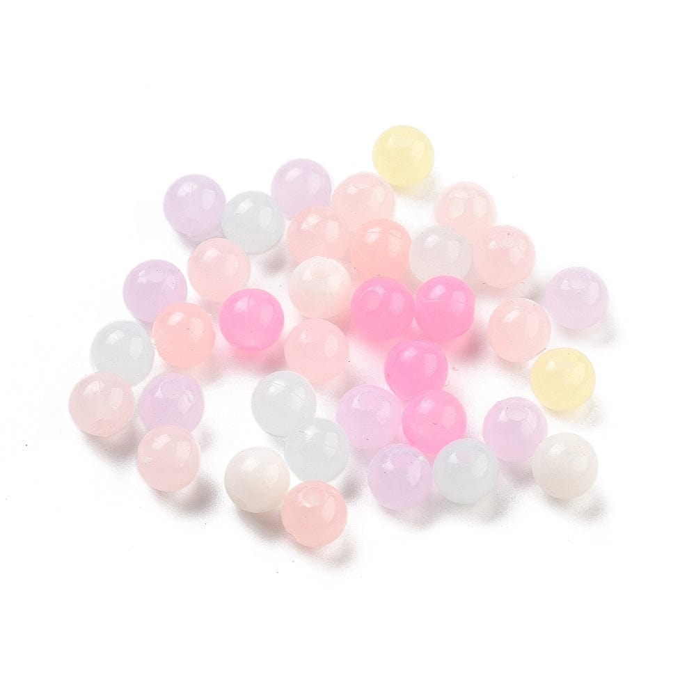 Pastel Plastik Perler – Mixede Farver (6mm) 50g - Uniq Perler - 084391