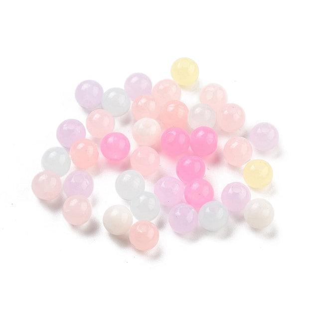 Pastel Plastik Perler – Mixede Farver (6mm) 50g - Uniq Perler - 084391