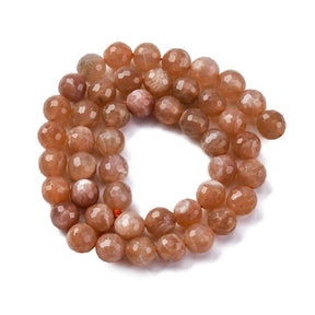 Pfirsichmondstein – Facettiert (8mm) - Uniq Perler - 928272