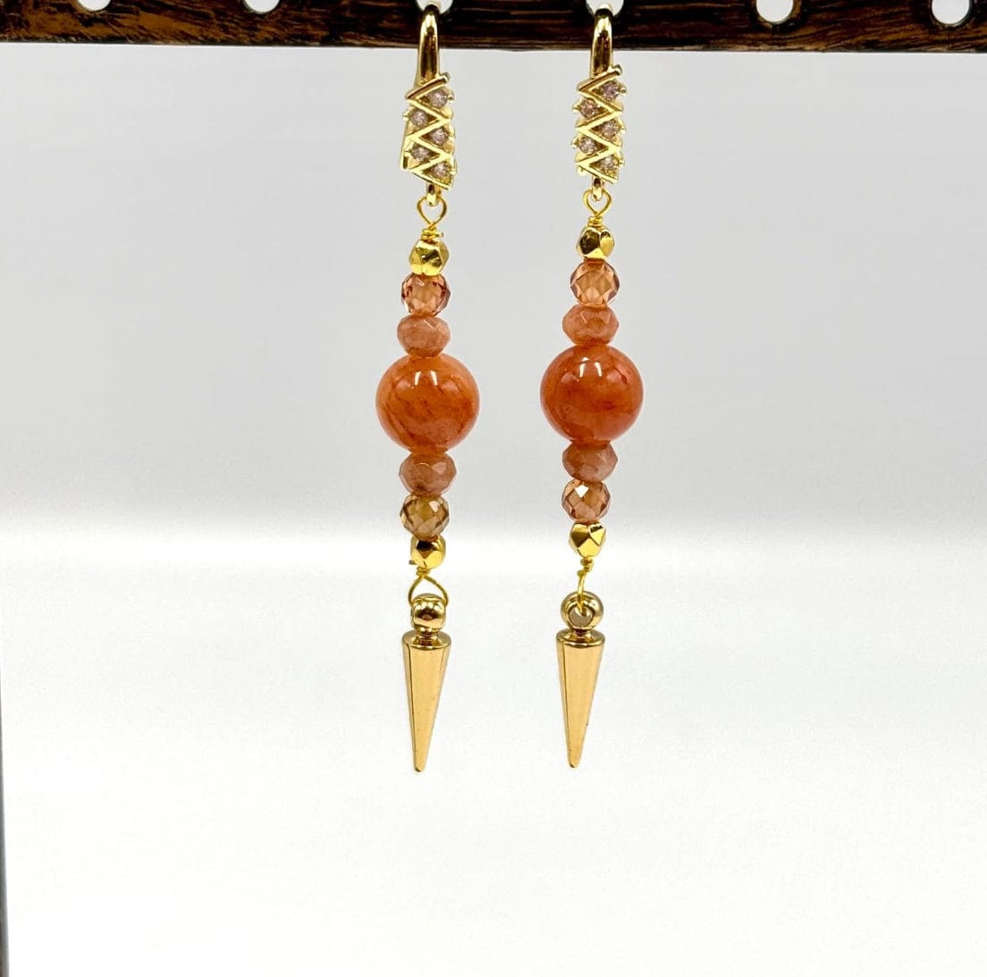 Pendul Vedhæng, 18K Forgyldt, 15x4mm, 2 stk. - Uniq Perler - 113271