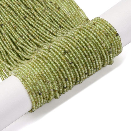 Peridot Perler – Grøn, Rund (2mm) - Uniq Perler - 